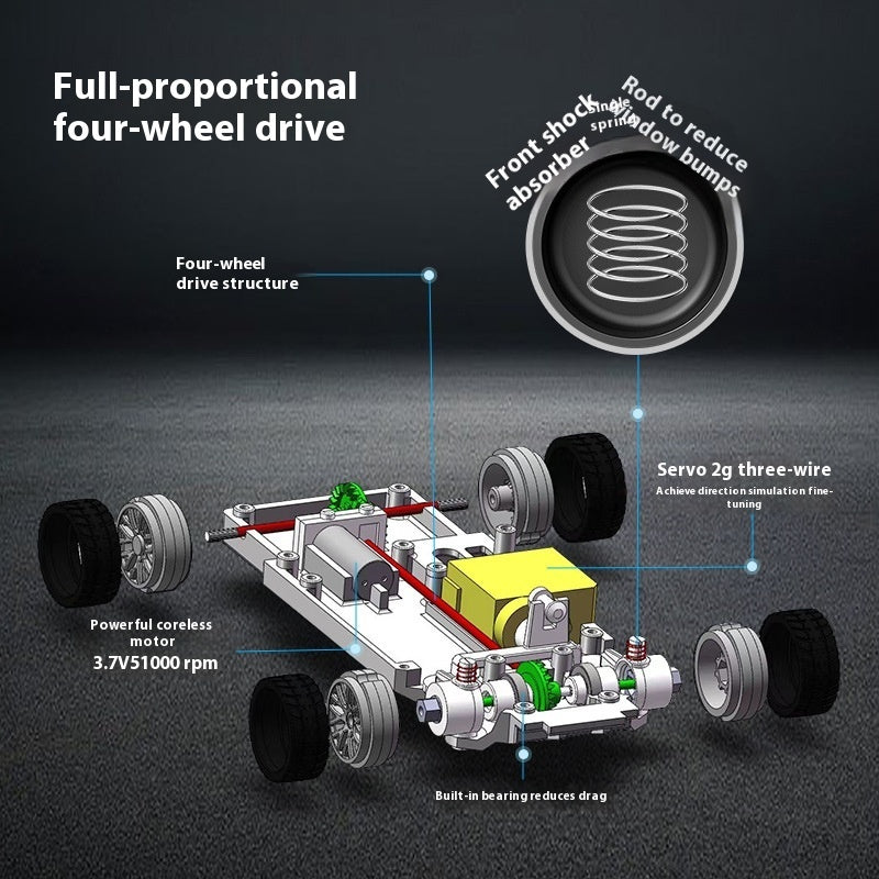 FOUR EXTREME PREFORMING RC CAR SET